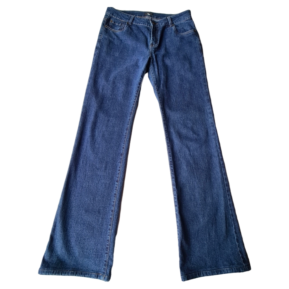 Vintage Carla Zampatti 10 Women's Bootcut Denim Blue Jeans - Picture 3 of 10